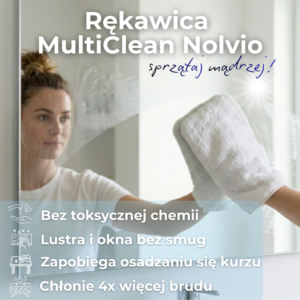Rękawica MultiClean - pozbądź się wracającego kurzu i smug na oknach bez kropli żrącej chemii