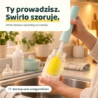 Mycie butelki szczotką Swirlo przy zlewie